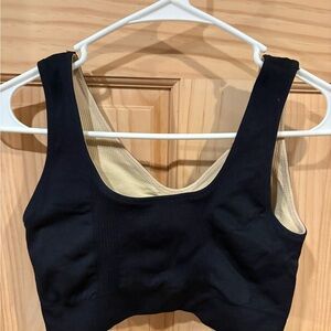 Black and Tan Women's reversible bralette Top